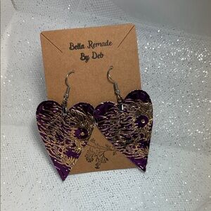 Upcycled unique earrings